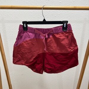 Outdoor Voices Pink and Red Athletic Shorts